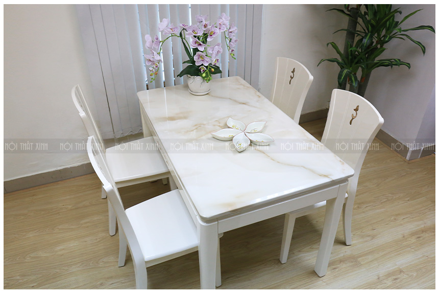bàn ăn mặt đá nhân tạo