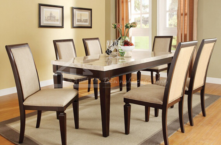 Trải nghiệm cảm giác sang trọng hơn với mẫu bàn ghế ăn XBA02