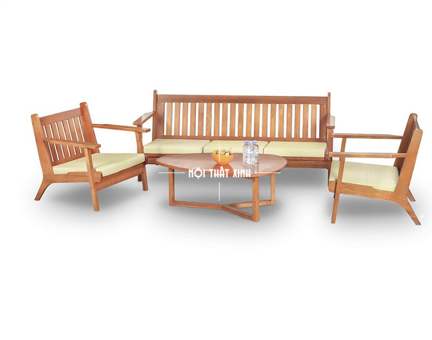 bàn ghế gỗ phòng khách giá 5 triệu