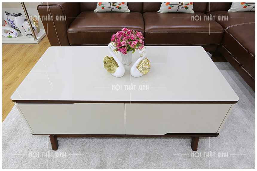 bàn trà mặt kính cường lực