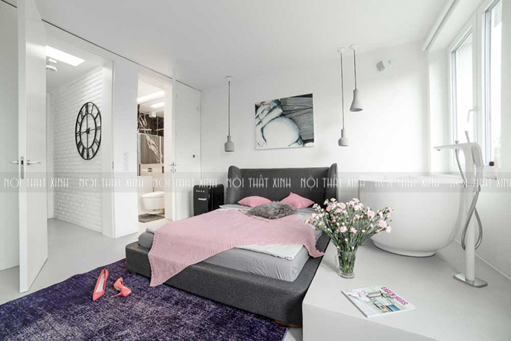 Cách bố trí nhà vệ sinh trong phòng ngủ