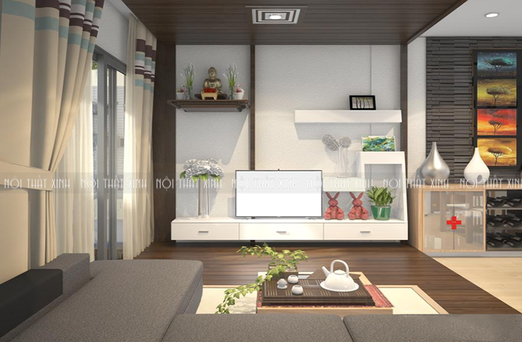 can-ho-chung-cu-thiet-ke-theo-phong-cach-nhat-2 Không gian nội thất phòng khách thiết kế theo phong cách Nhật