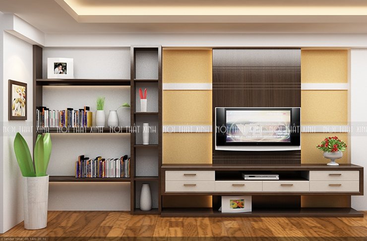 Chọn kệ tivi hiện đại phù hợp với phòng khách
