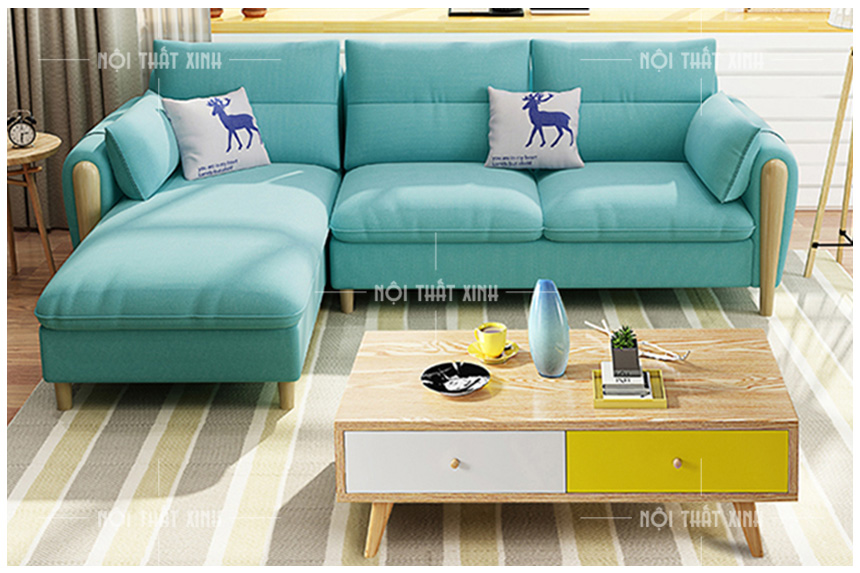 bàn ghế sofa nỉ