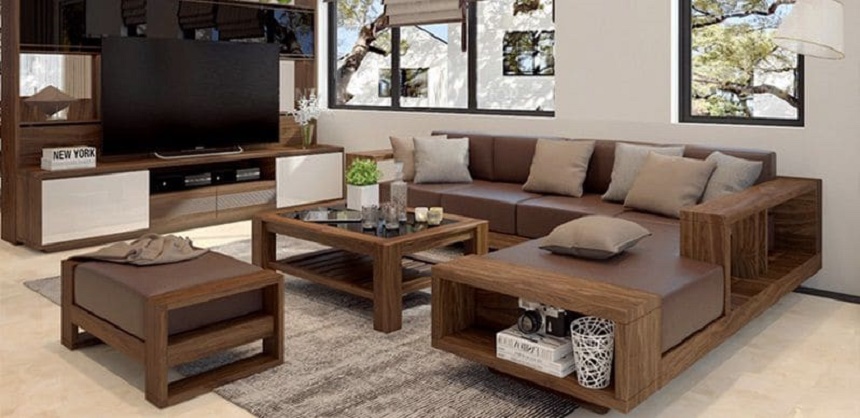 sofa gỗ cao cấp tại Hà Nội