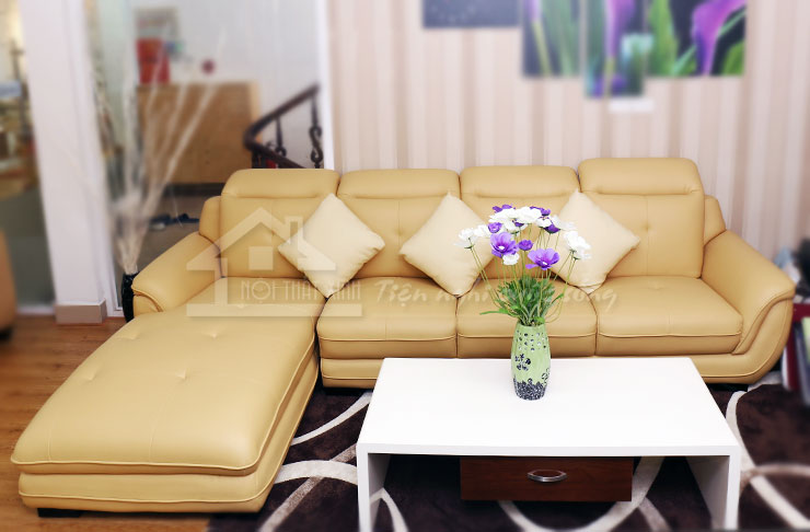 ghe sofa da gia re cho phong khach