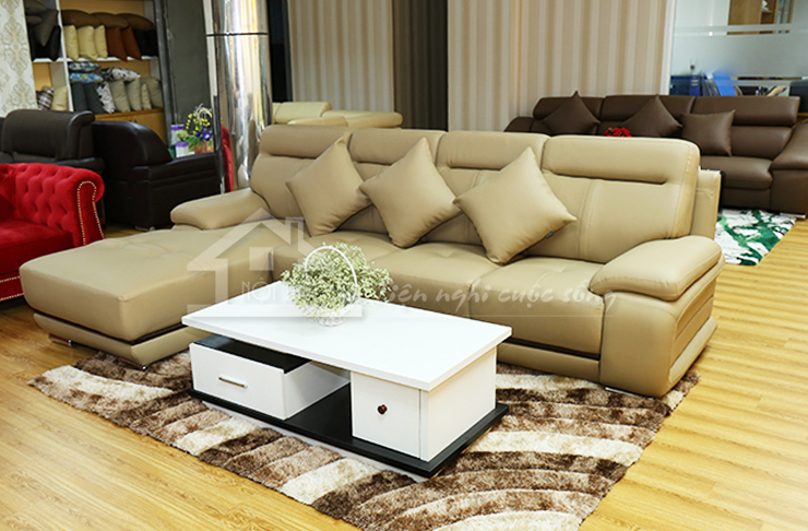 Vẻ đẹp sang trọng của bộ sofa góc đẹp bán tại Nội Thất Xinh NTX606