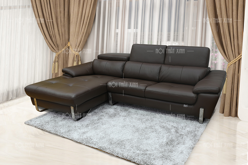 ghe-sofa-da-mau-den201 sofa nỉ màu đen
