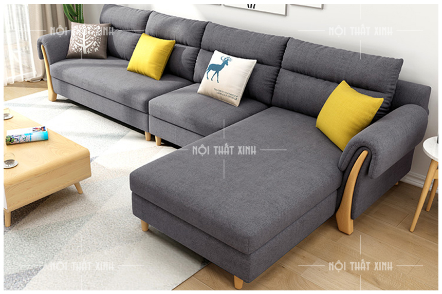 mẫu sofa nỉ đẹp hiện đại