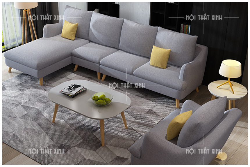 mẫu sofa nỉ đẹp hiện đại