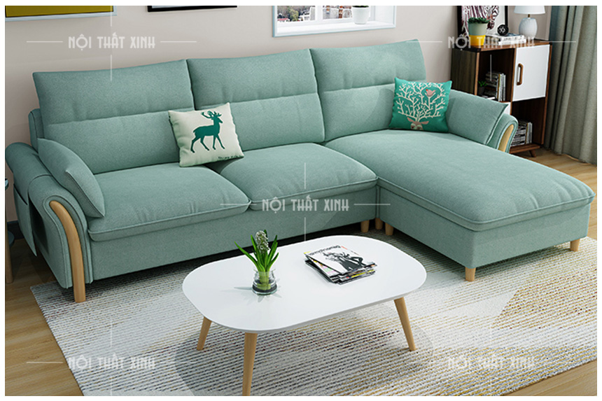 mẫu sofa nỉ đẹp hiện đại