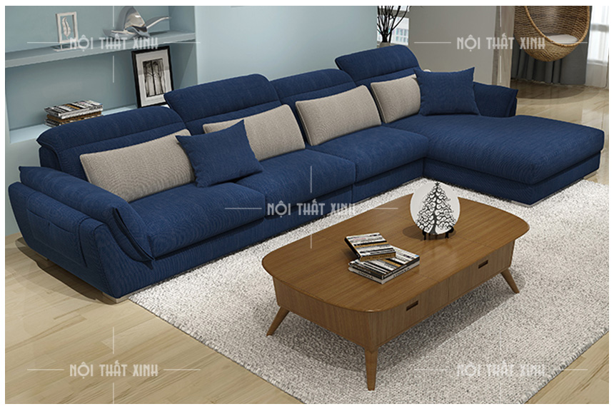 mẫu sofa nỉ đẹp hiện đại