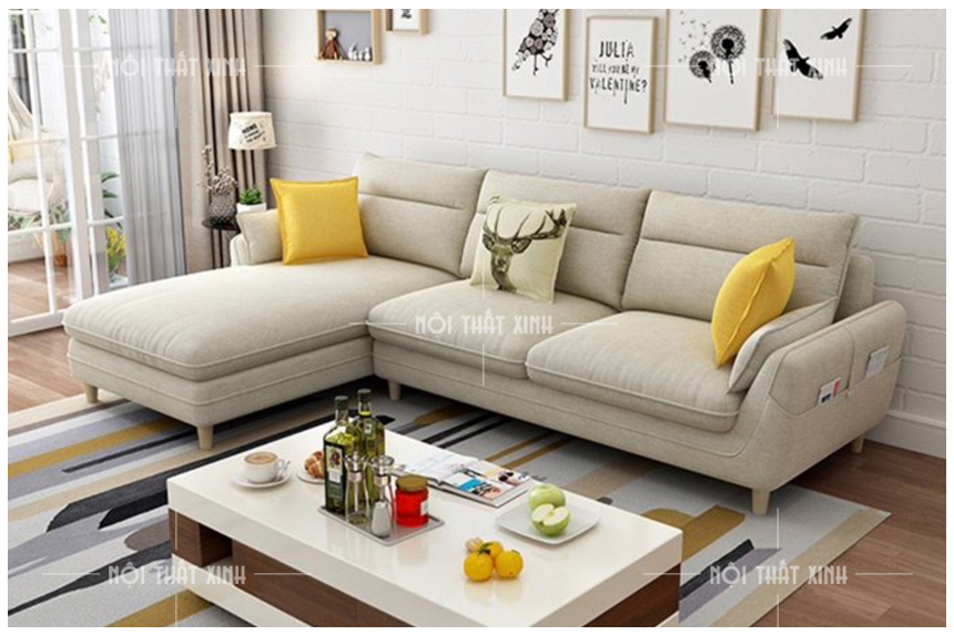 mẫu sofa nỉ đẹp hiện đại