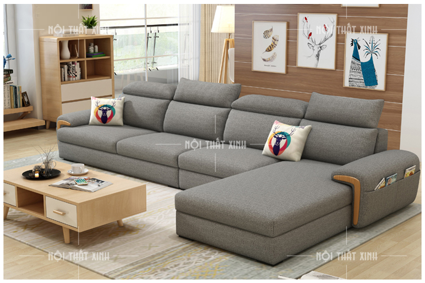 mẫu sofa nỉ đẹp hiện đại