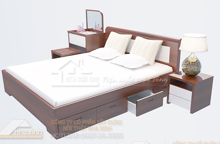 Mẫu giường ngủ đẹp nổi bật XGN02