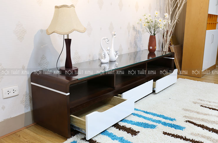 Mẫu kệ tivi có thiết kế đơn giản nhưng đa năng, hiện đại và sang trọng