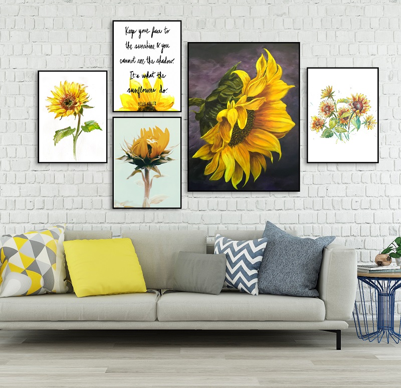 kích thước tranh treo tường phòng khách