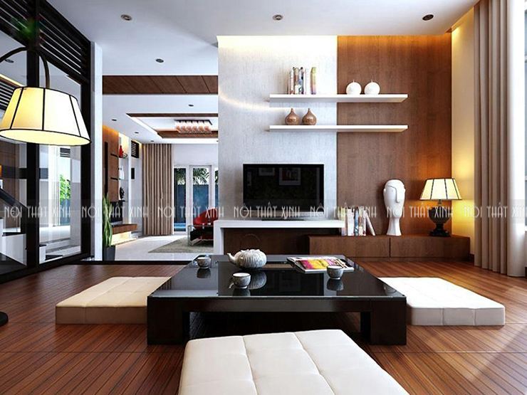 phòng khách ngồi bệt