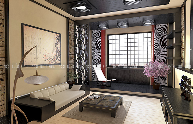 phòng khách ngồi bệt