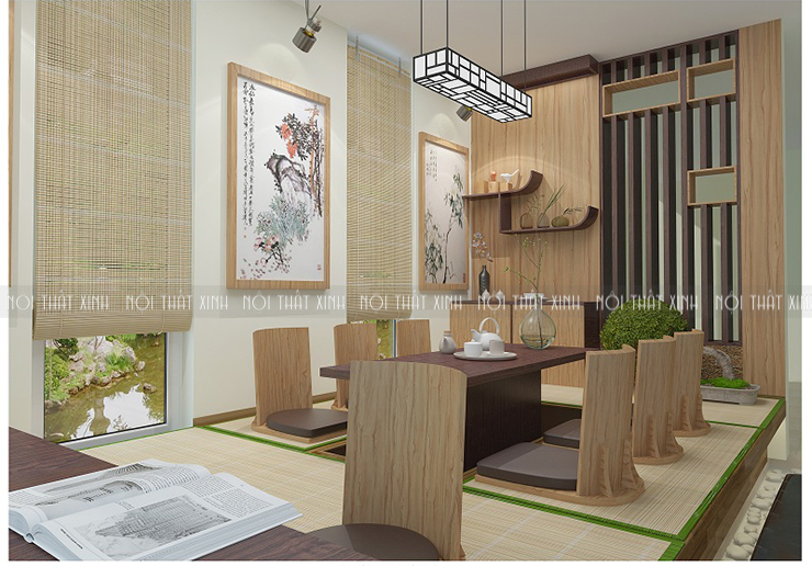 phòng khách ngồi bệt