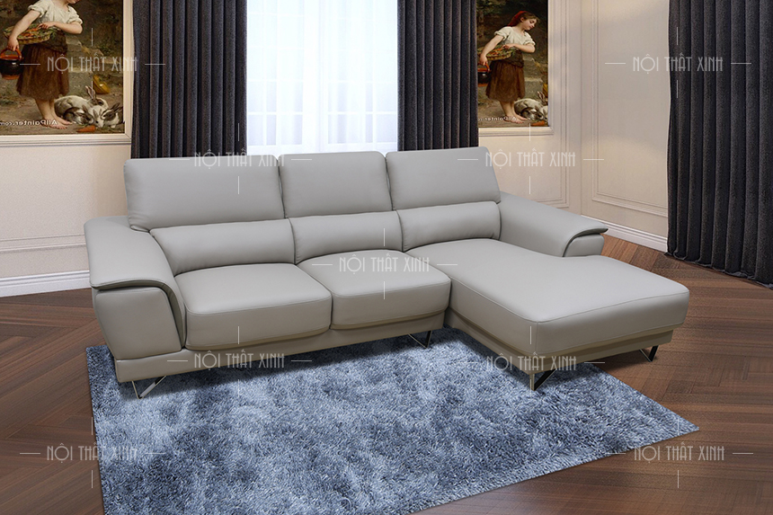 sofa da hiện đại phòng khách