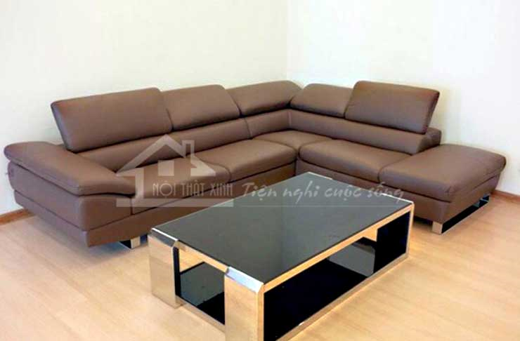 Phòng khách thêm đẹp với bộ sofa da mã XD11