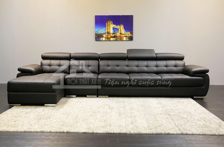 Mẫu ghế sofa da đẹp mã XD25