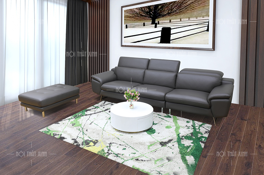 sofa da thật siêu đẹp