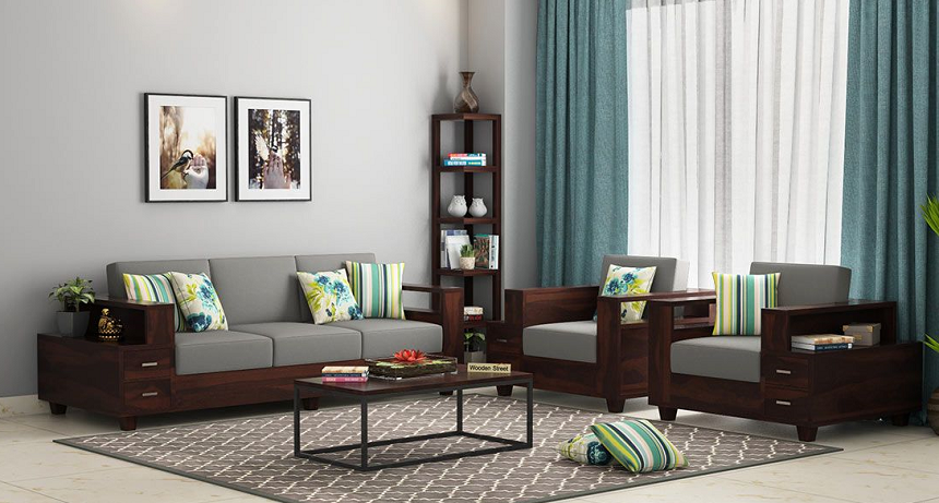 sofa gỗ văn phòng