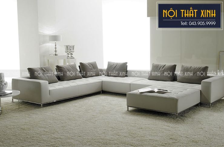 Chọn sofa góc cho phòng khách rộng