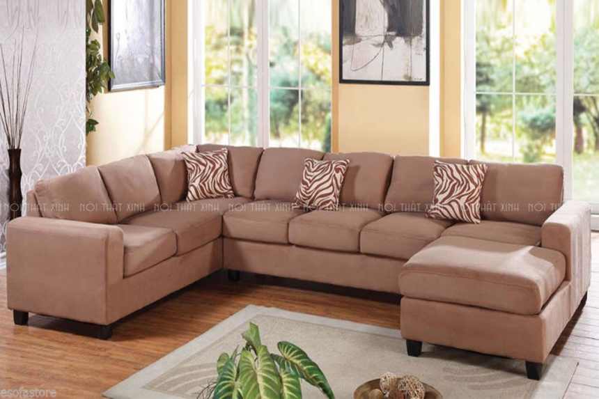 Chọn sofa góc cho phòng khách rộng
