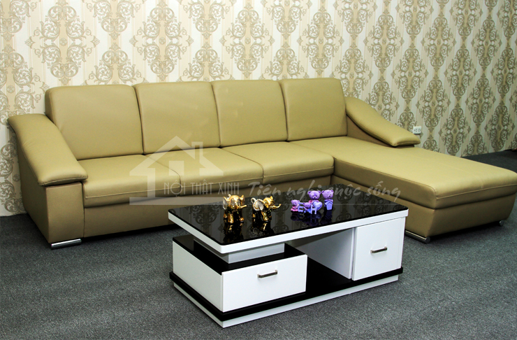 sofa-goc-xg17 Mẫu sofa góc đẹp XG17 với tông màu vàng rêu sang trọng