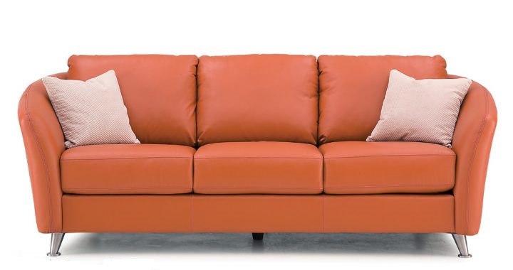 sofa màu cam đất