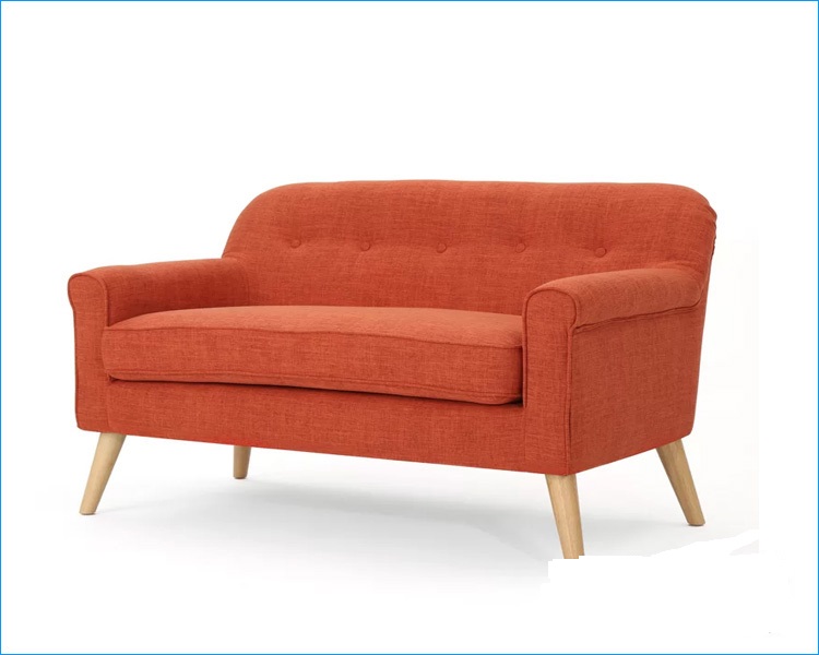 sofa màu cam đất