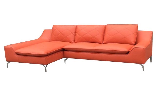 sofa màu cam đất