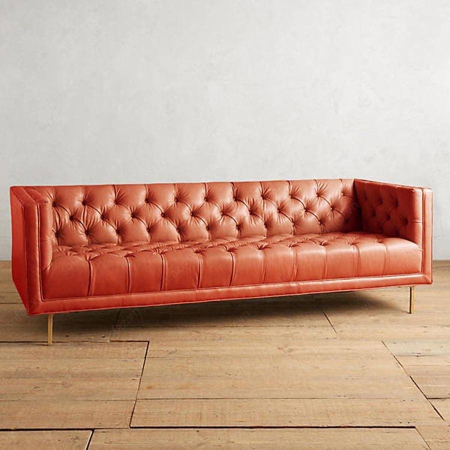sofa màu cam đất