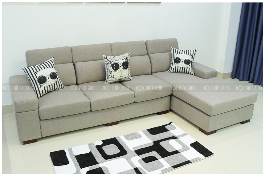 Ghế sofa goc bọc vải hiện đại