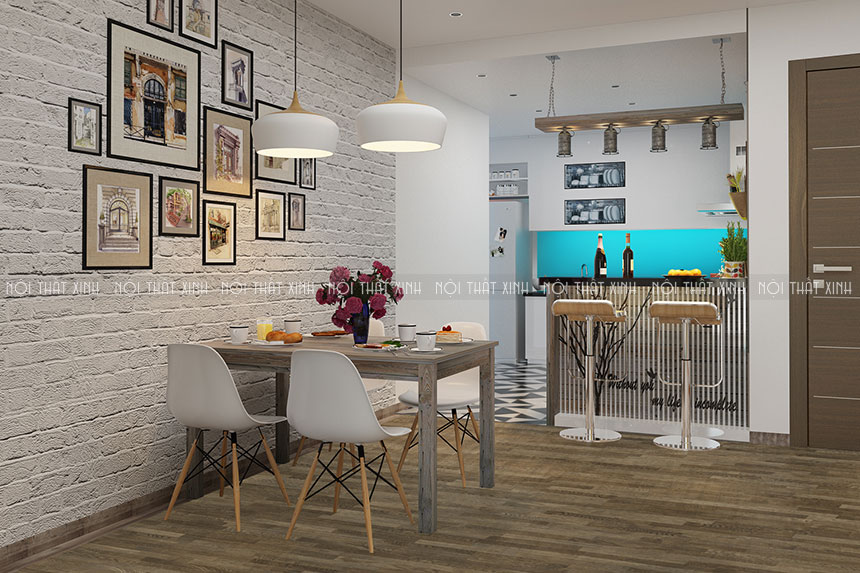 Thiết kế nôi thất chung cư HH4 Linh Đàm