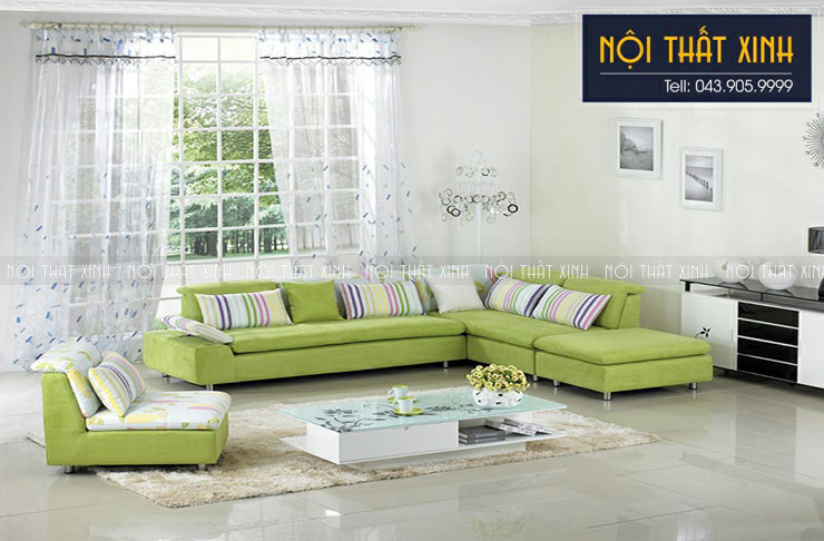 Chọn sofa vải vừa khít cho phòng khách