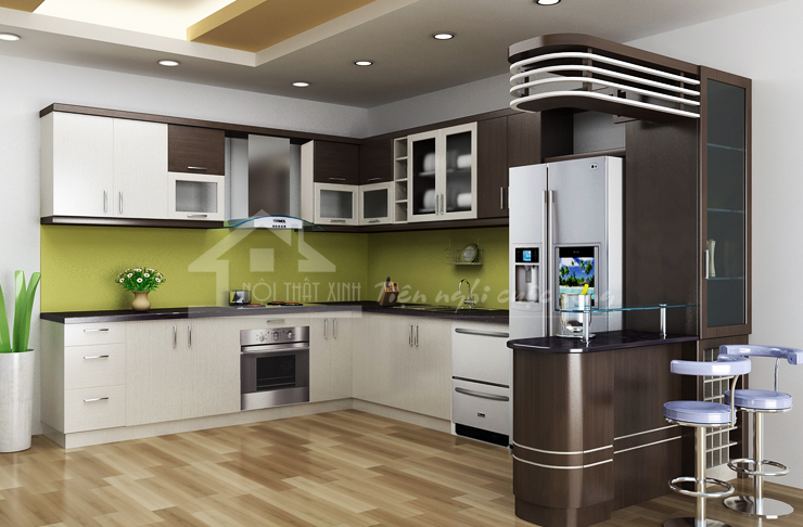 Mẫu tủ bếp đẹp XTB01 thích hợp cho nhiều không gian sống khác nhau