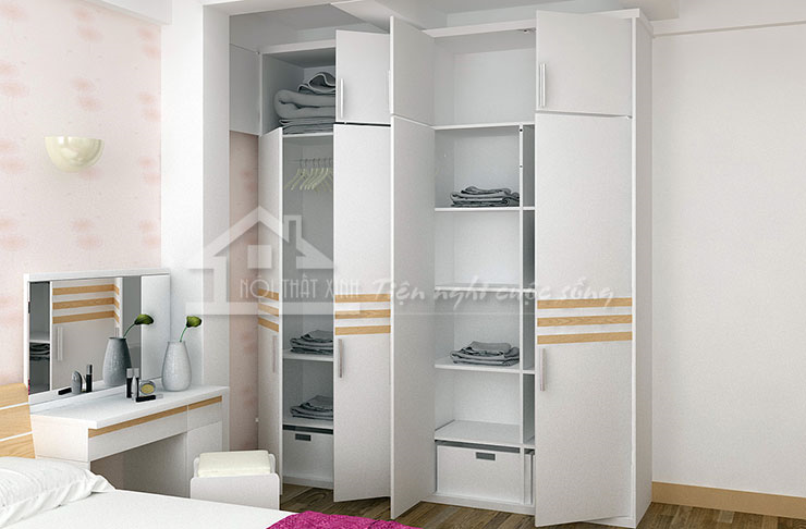 Mẫu tủ quần áo thiết kế hiện đại và sang trọng
