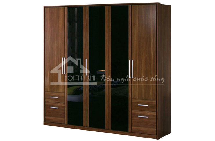 Đẹp nổi bật với mẫu tủ quần áo XTQA03
