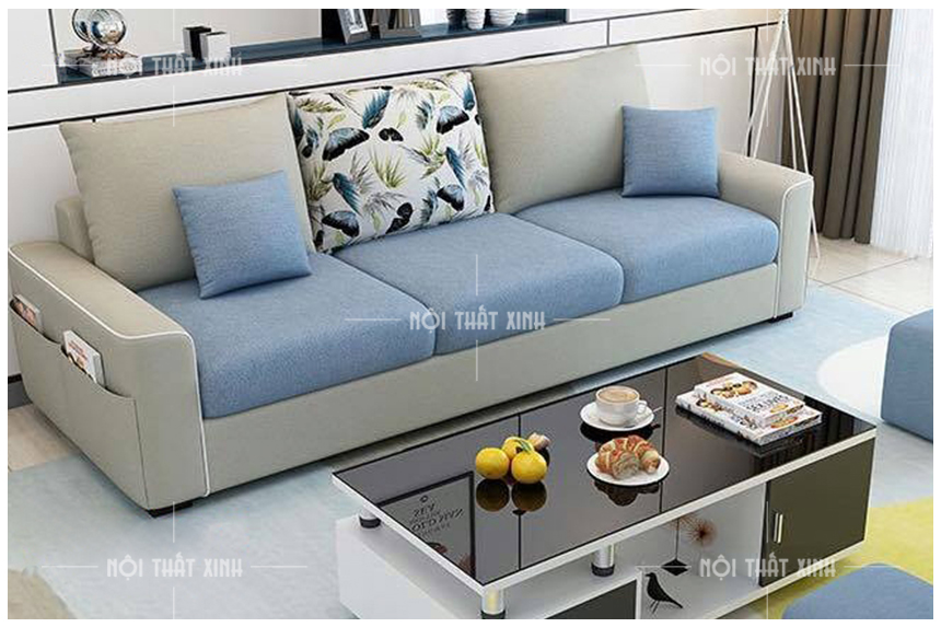 sofa nỉ cho phòng khách nhỏ